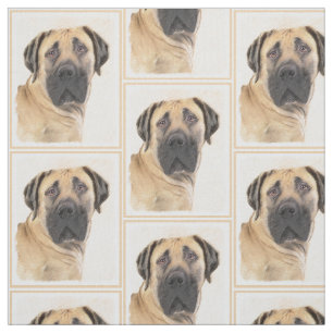 Tela Pintura de Boerboel - Arte Perro Original Cuto
