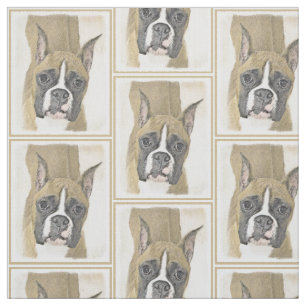Tela Pintura de Boxer - Arte de Perro Original.