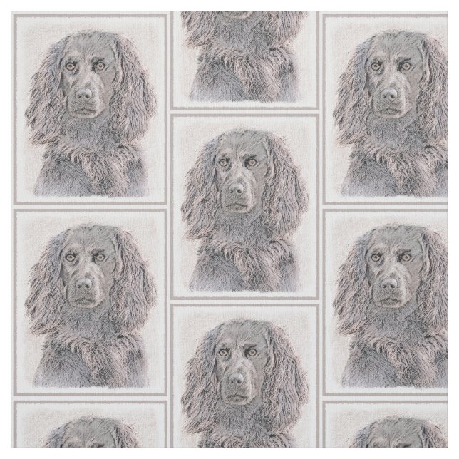 Tela Pintura de Boykin Spaniel - Arte Perro Original. (Retal)