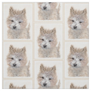 Tela Pintura de Cachorro de Cairn Terrier - Arte Perro