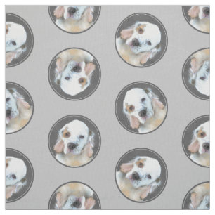 Tela Pintura De Cachorro De Clumber Spaniel Pintura Ori