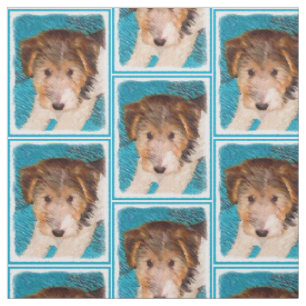 Tela Pintura de cachorro de Wire Fox Terrier - Arte ori