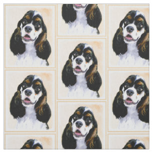 Tela Pintura de Cocker Spaniel (Parti) - Original Perro