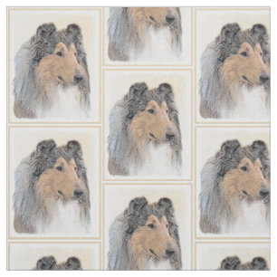 Tela Pintura de Collie (Rough) - Arte de perro original