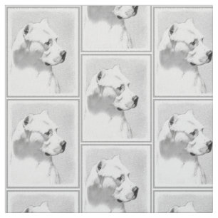 Tela Pintura de Dogo Argentino - Arte original del perr