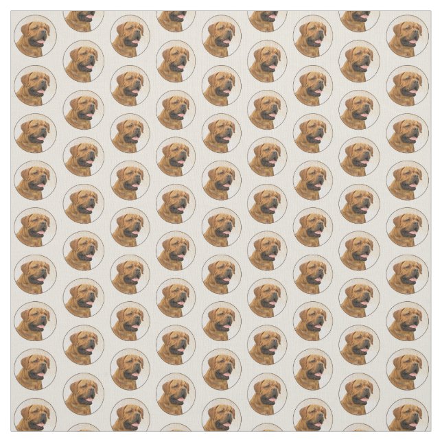 Tela Pintura de Dogue de Burdeos - Arte de perro origin (Retal)