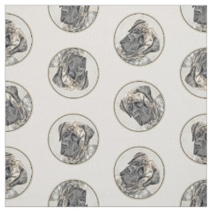 Tela Pintura de escarabajo inglesa Brindle Original Dog