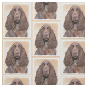 Tela Pintura de Field Spaniel - Arte de perro original