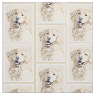 Tela Pintura de Golden Retriever - Arte de perros origi