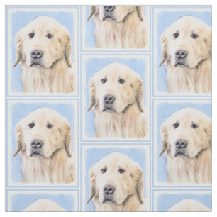 Tela Pintura de Golden Retriever - Cute original Dog Ar
