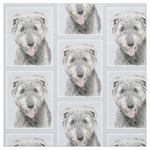 Tela Pintura de lobo irlandesa - Arte de perro original