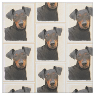 Tela Pintura de Manchester Terrier Arte Animal Original