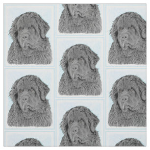 Tela Pintura de Newfoundland - Arte de perro original c