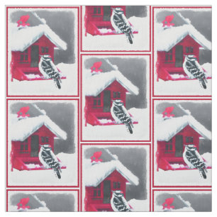 Tela Pintura de pájaro lechoso - Arte original de pájar