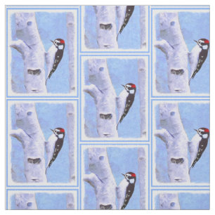 Tela Pintura de pájaro lechoso - Arte original de pájar