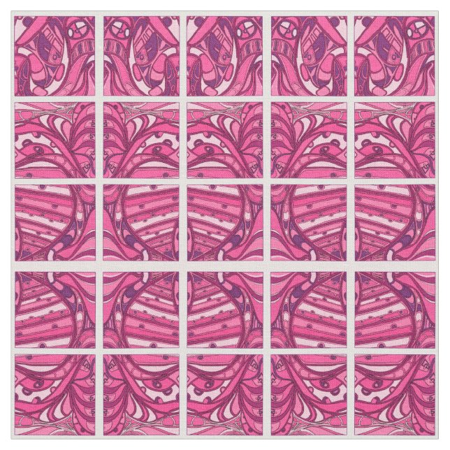 Tela Pintura de panel rosa abstracta (De cerca)