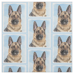 Tela Pintura de pastor alemán - Arte de perro original 