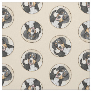 Tela Pintura de Perro de la Montaña Entlebucher Arte Pe