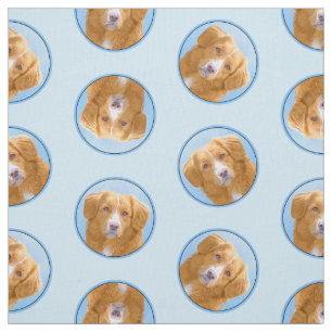 Tela Pintura de perro de la recuperación del pato de Nu