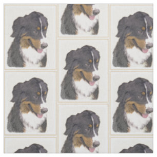 Tela Pintura de perro de montaña de Berna - Arte origin