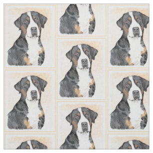 Tela Pintura de Perro de Montaña Grande Suiza - Arte o