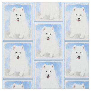 Tela Pintura de pimienta de Samoyed - Arte Perro Origin