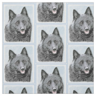 Tela Pintura de Schipperke - Arte Perro Original Cuto