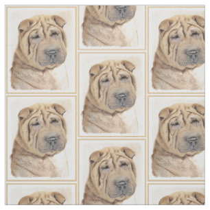 Tela Pintura de Shar Pei - Arte Perro Original Cuto