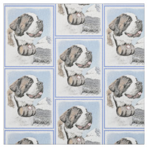 Tela Pintura de St Bernard - arte original lindo del
