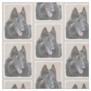 Tela Pintura de Tervuren belga - Arte de perro original