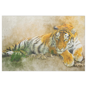 Tela Pintura de tigre