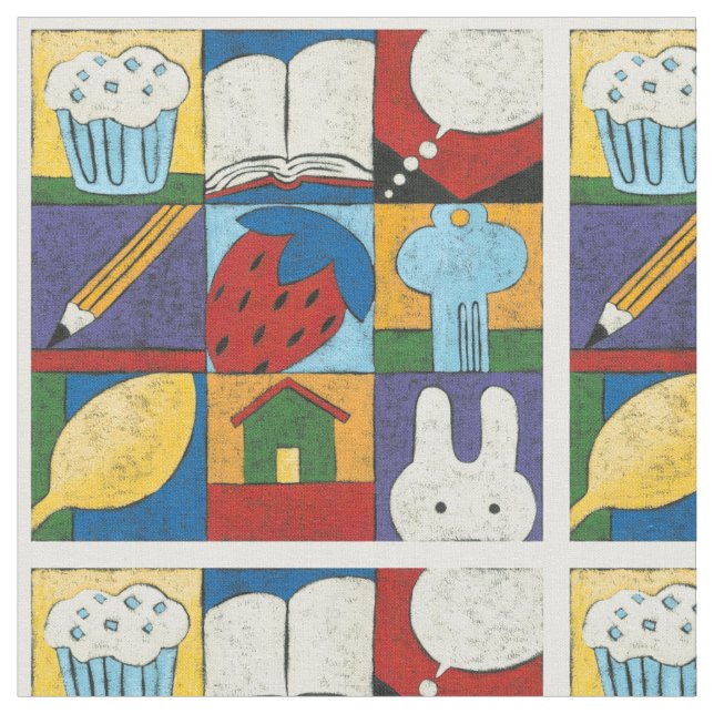 Tela Pintura de varios objetos de Chariklia Zarris (De cerca)