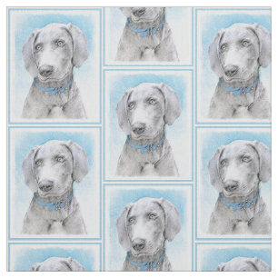 Tela Pintura de Weimaraner - Arte de Perro Original.