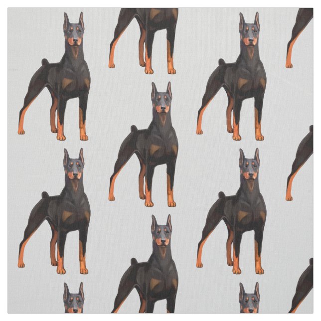 Tela Pintura del Doberman (Retal)