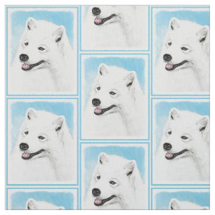 Tela Pintura del samoyedo - arte original lindo del