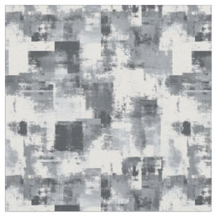 Tela Pintura gris y blanco angustiada