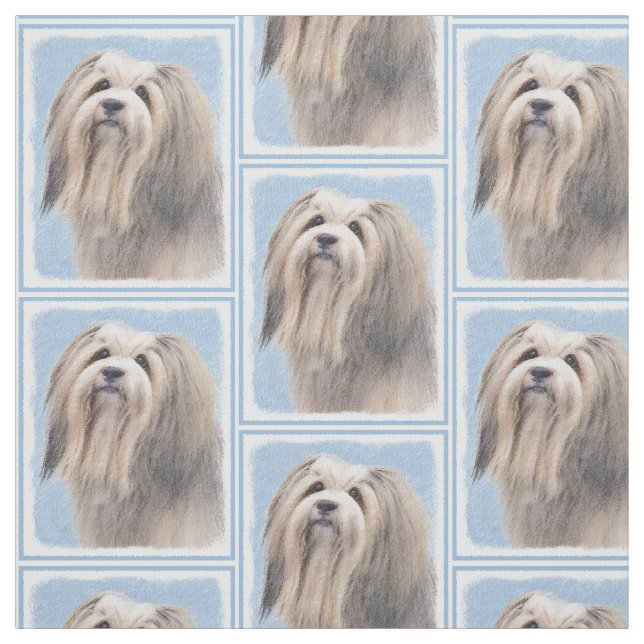 Tela Pintura Havanesa (plateada) - Arte de Perro Origin (Retal)