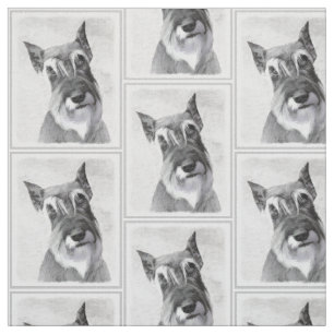Tela Pintura Schnauzer (gigante) - Arte de perros