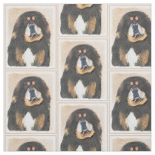 Tela Pintura tibetana de escaramuzas - Arte de perros o