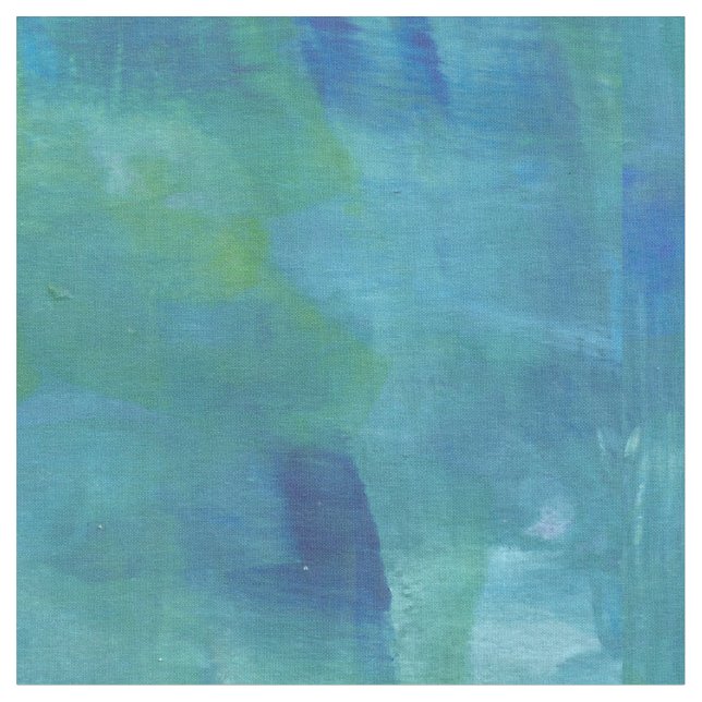 Tela Pintura verde azul abstracta moderna (De cerca)