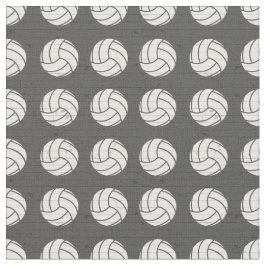 Tela Piso de madera de voleibol gris con estampado