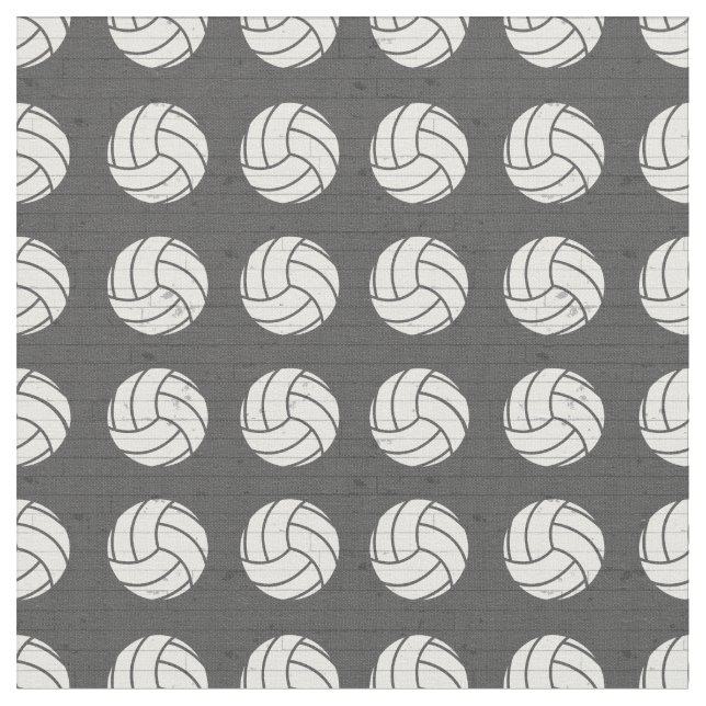 Tela Piso de madera de voleibol gris con estampado (De cerca)