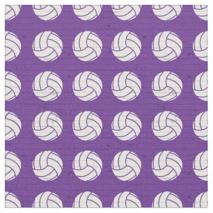 Tela Piso de madera de voleibol púrpura con estampado