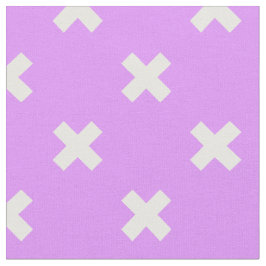 Tela Pisos de cruz blanca sobre lilac
