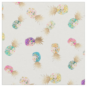 Tela PixDezines Aloha Piñas/Fondo del DIY