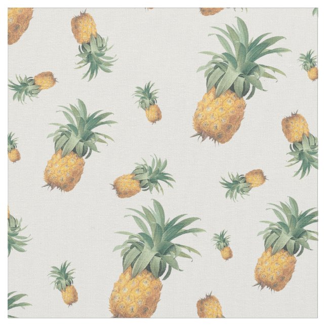 Tela PixDezines Tropical/Piñas/ Fondo de DIY (De cerca)