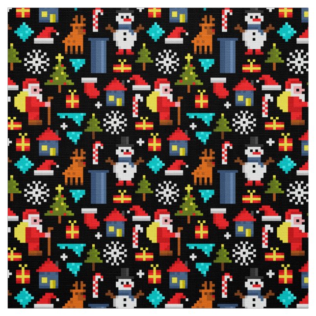 Tela Pixel Christmas (Retal)