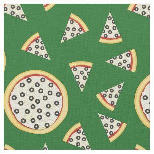 Tela Pizza Aceitunas Comida Monos Niños