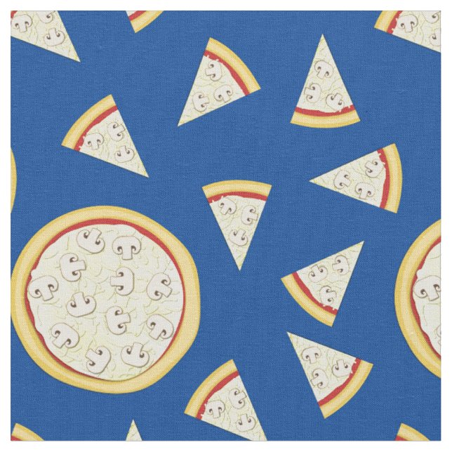 Tela Pizza De Champiñones Comida Monos Niños (De cerca)
