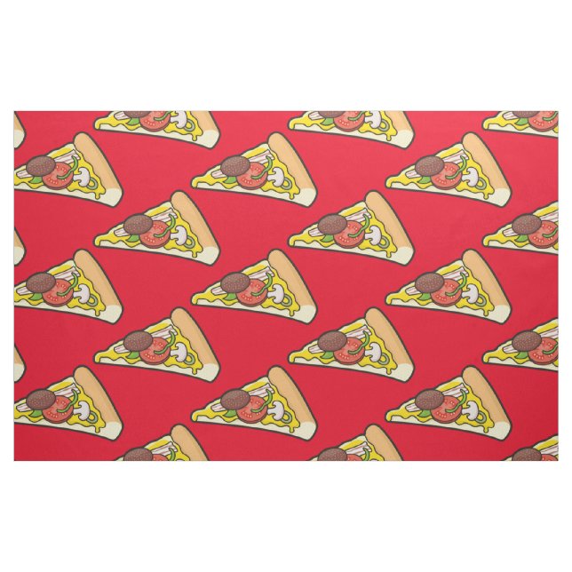 Tela Pizza slice ("Cuarto gordo" (fat quarter))